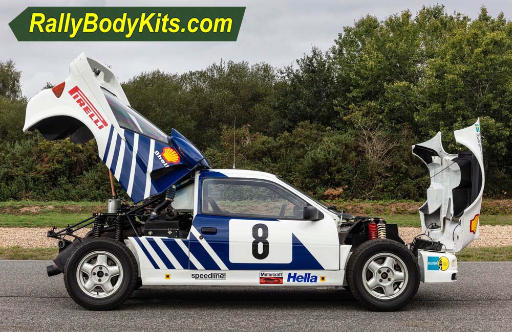 Ford RS200 Group B front end and rear clam
